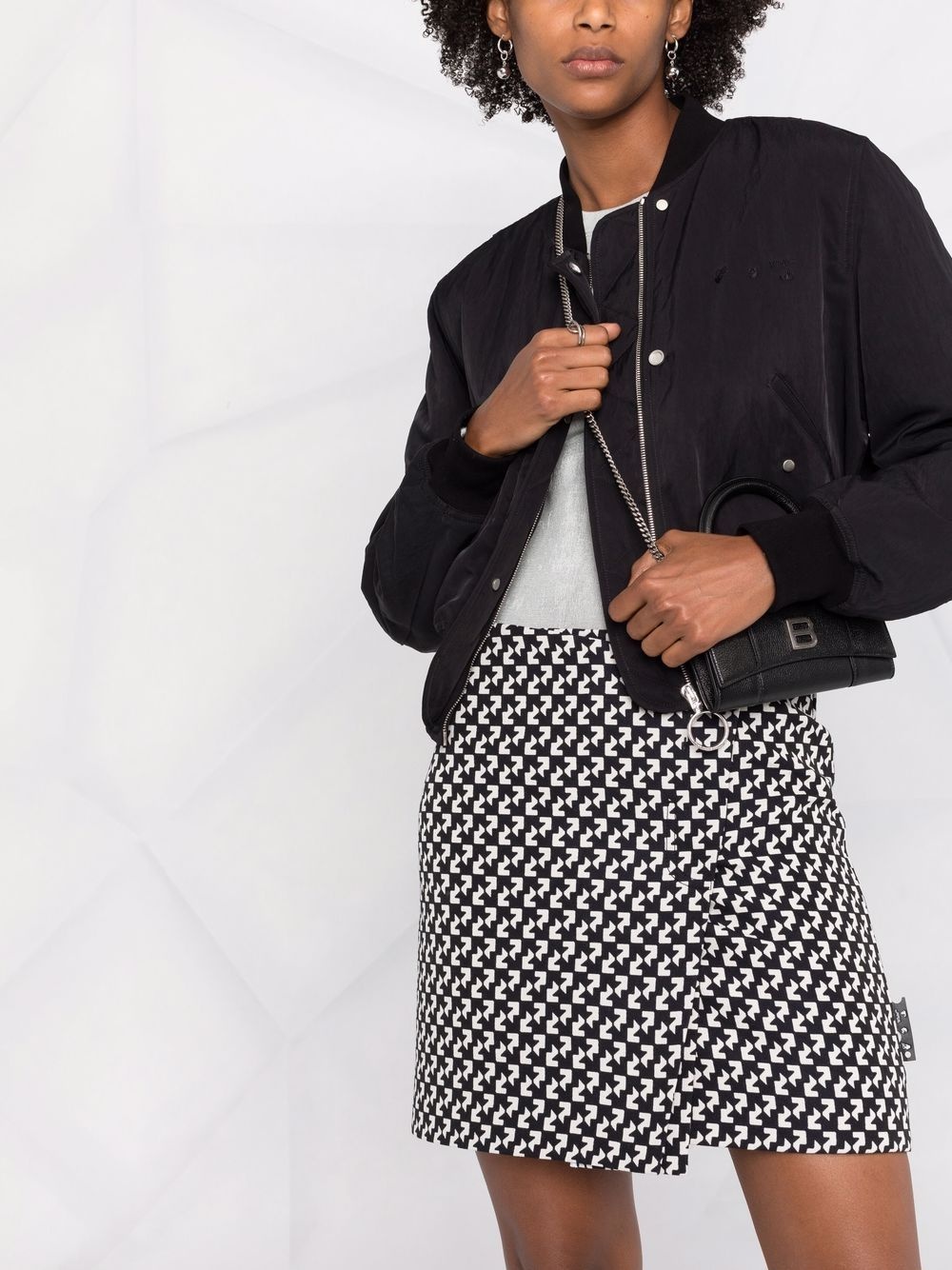 abstract-print wrap skirt - 5
