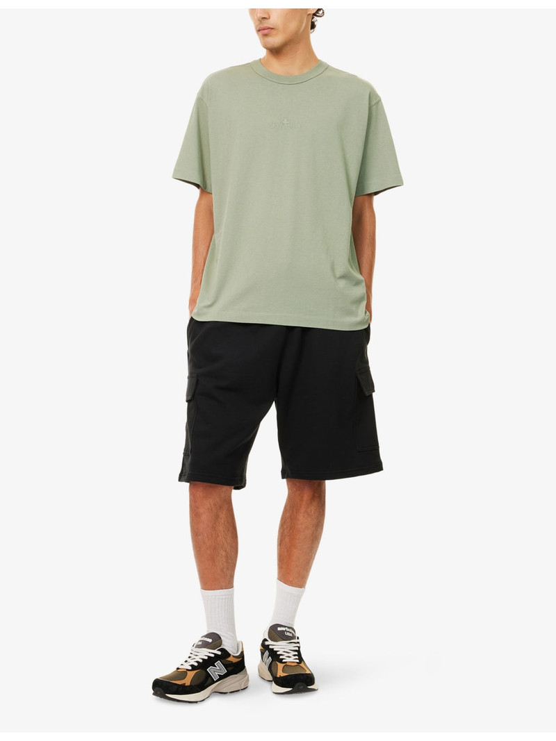 Stone Island Embroidered-Logo Relaxed-Fit Cotton T-Shirt outlook