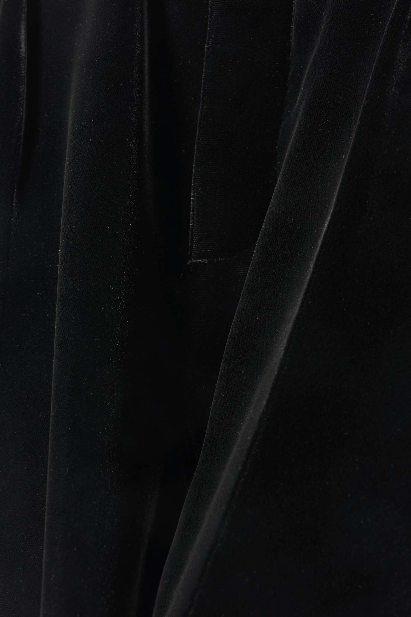 Pleated velvet flared pants - 5