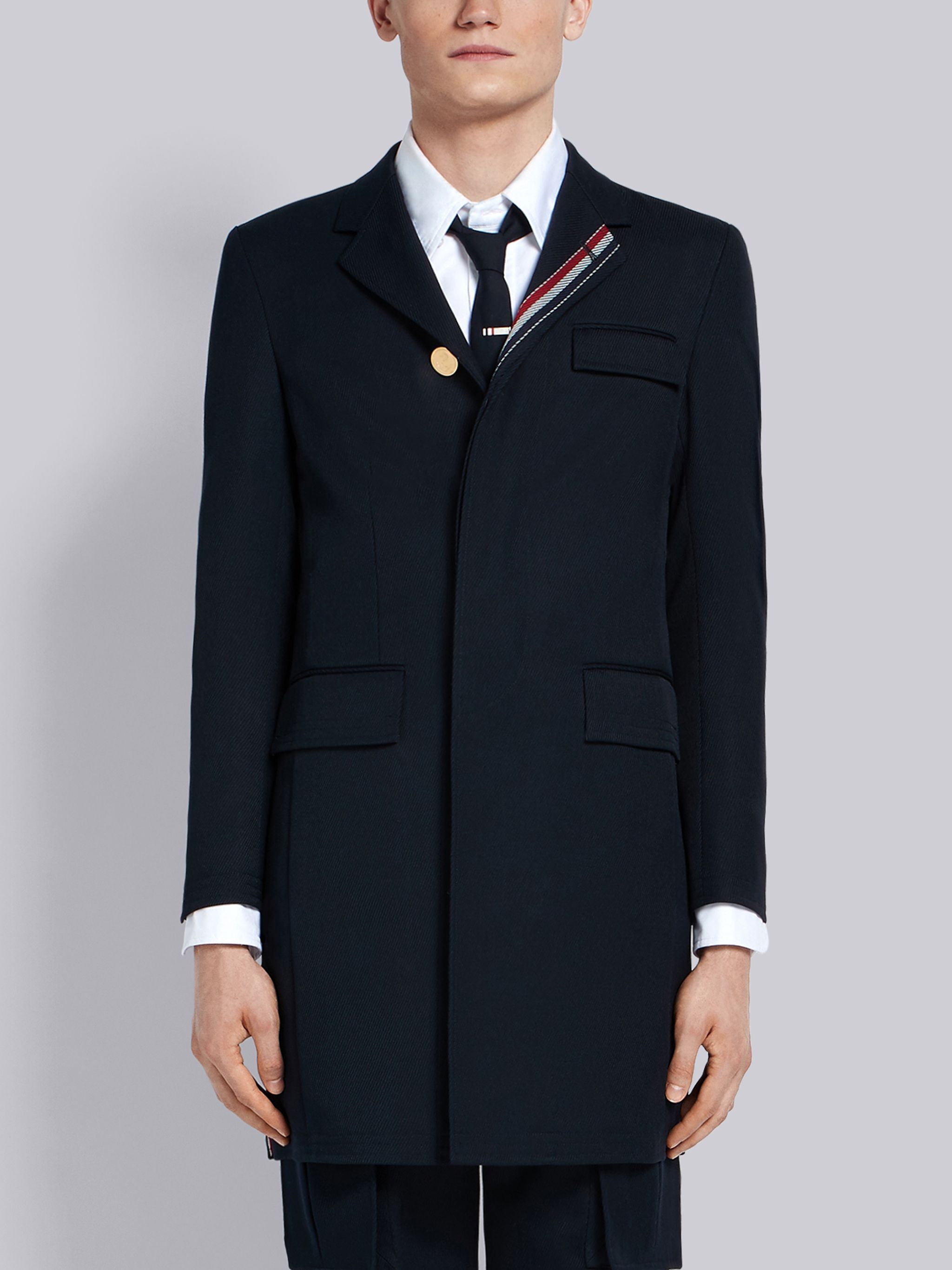 Rwb Stripe High Armhole Overcoat - 1