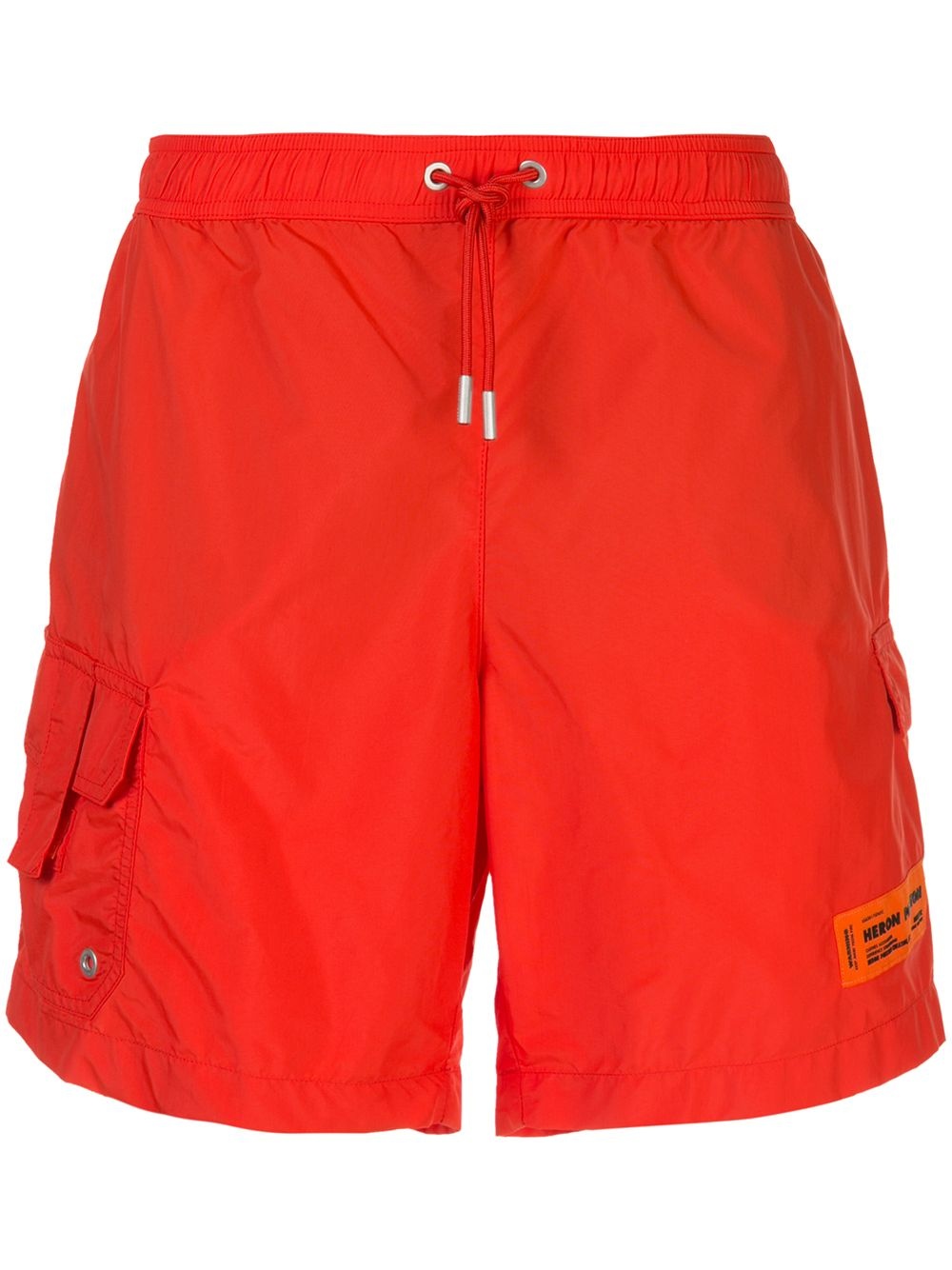 logo patch swim shorts - 1