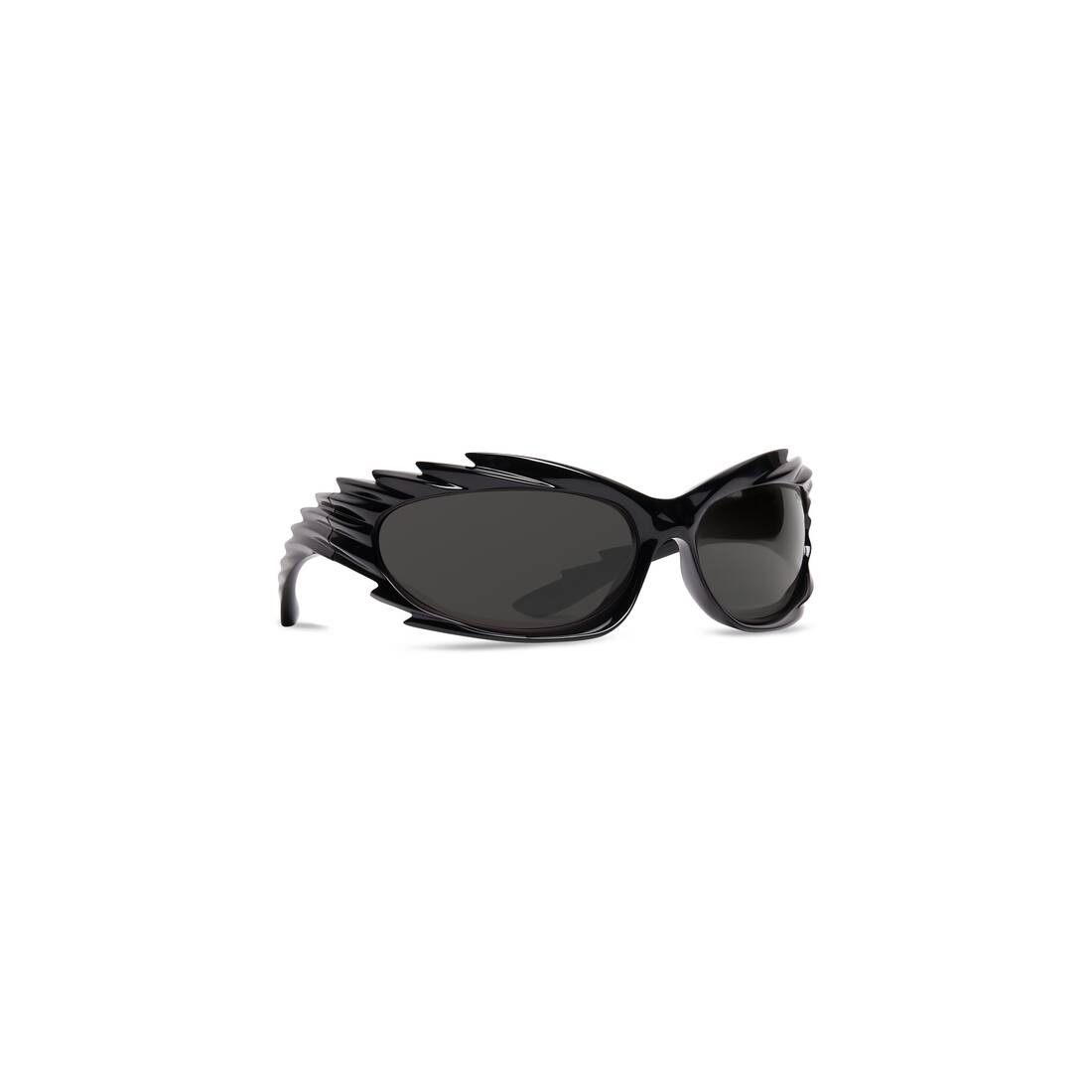 Spike Rectangle Sunglasses  in Black - 2