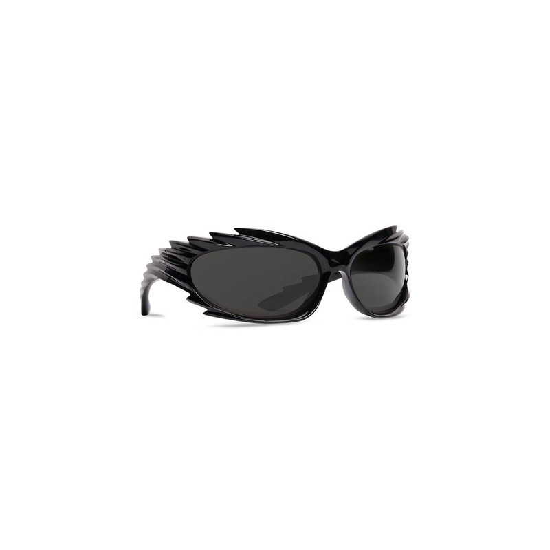 BALENCIAGA Spike Rectangle Sunglasses  in Black outlook