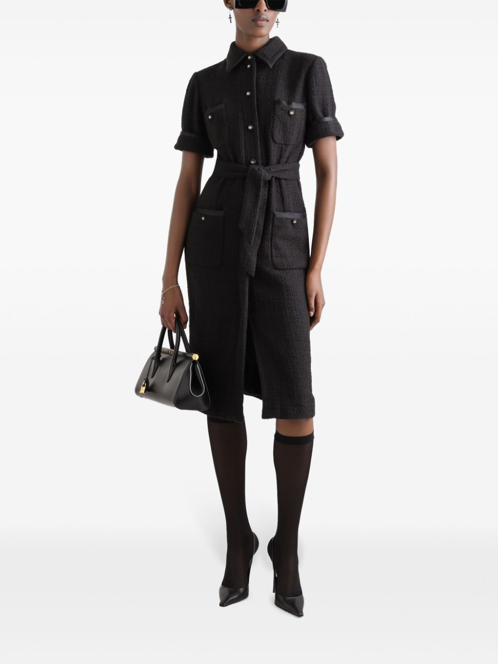 belted shirtdress - 2