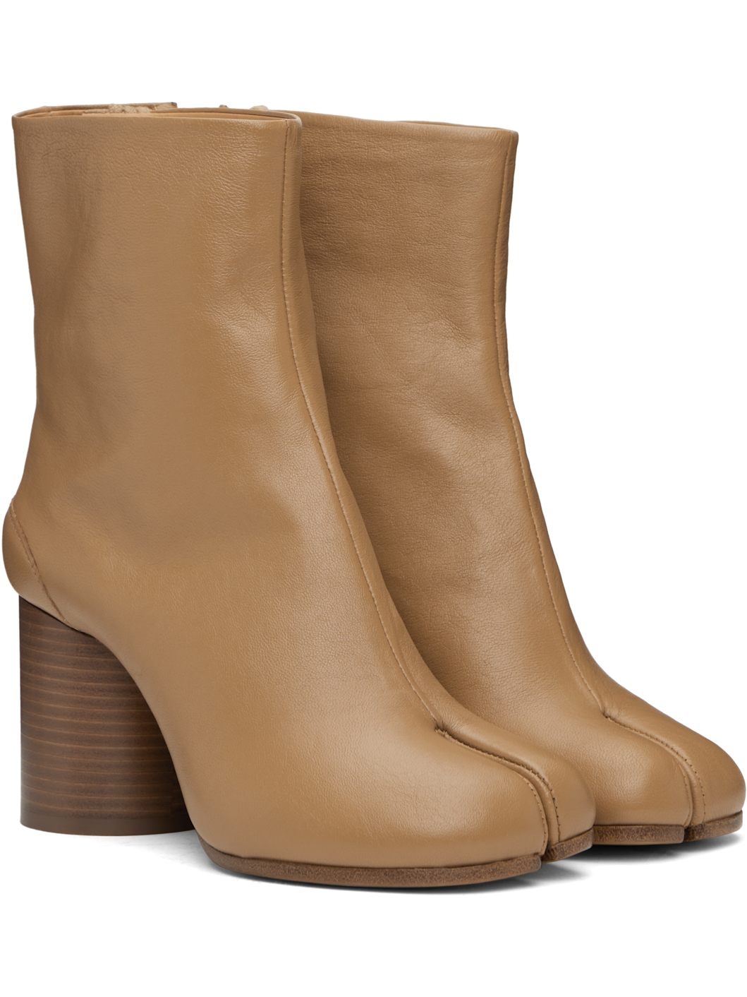 Tan Tabi Ankle Boots - 4