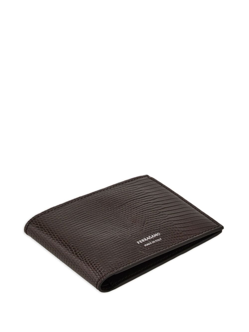 lizard-embossed bi-fold wallet - 3