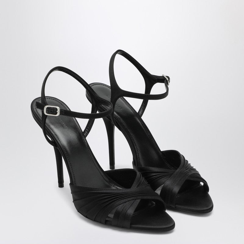 Balenciaga Black Dynastie Satin Sandals Women - 1