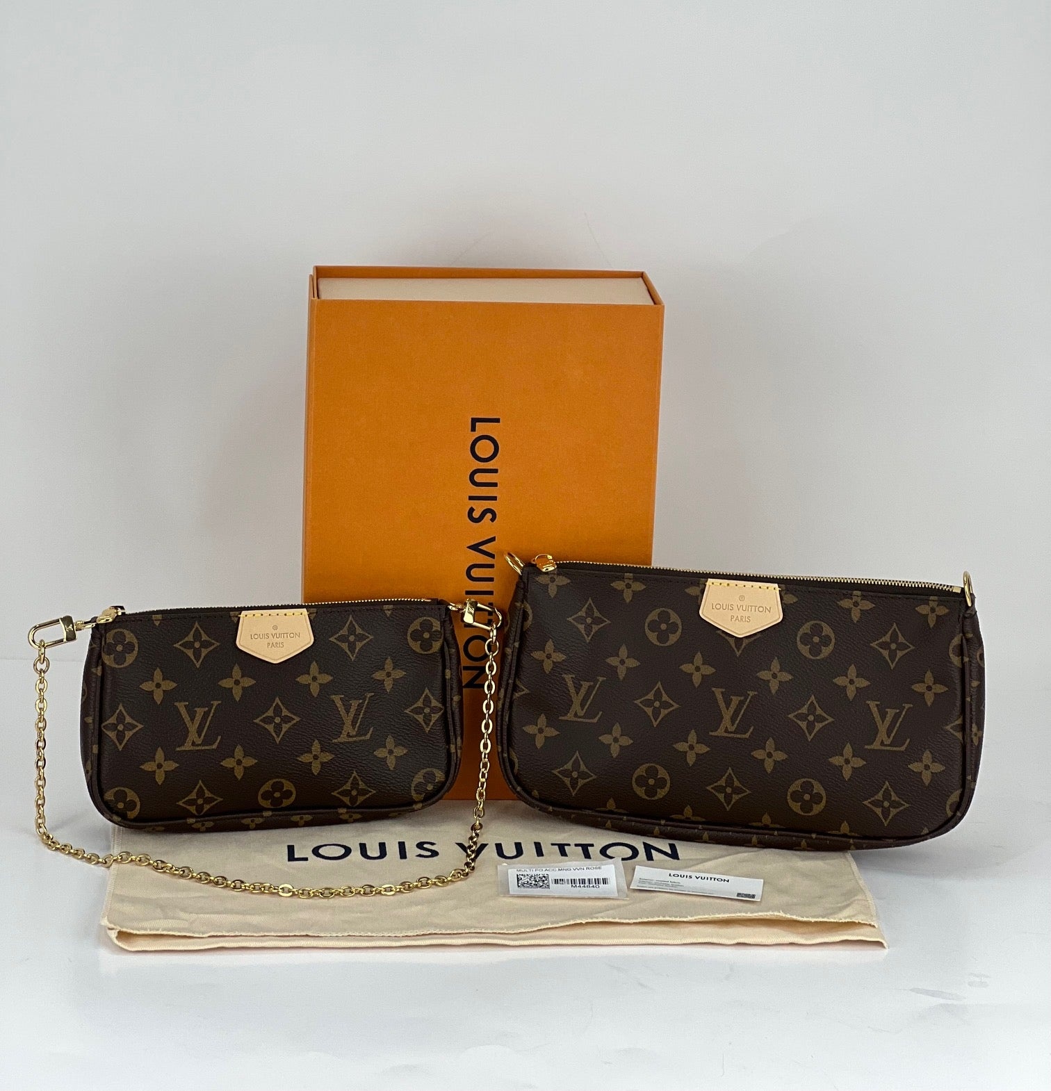 Louis Vuitton Multi Pochette Accessoires Monogram Canvas Brown Preowned - 2