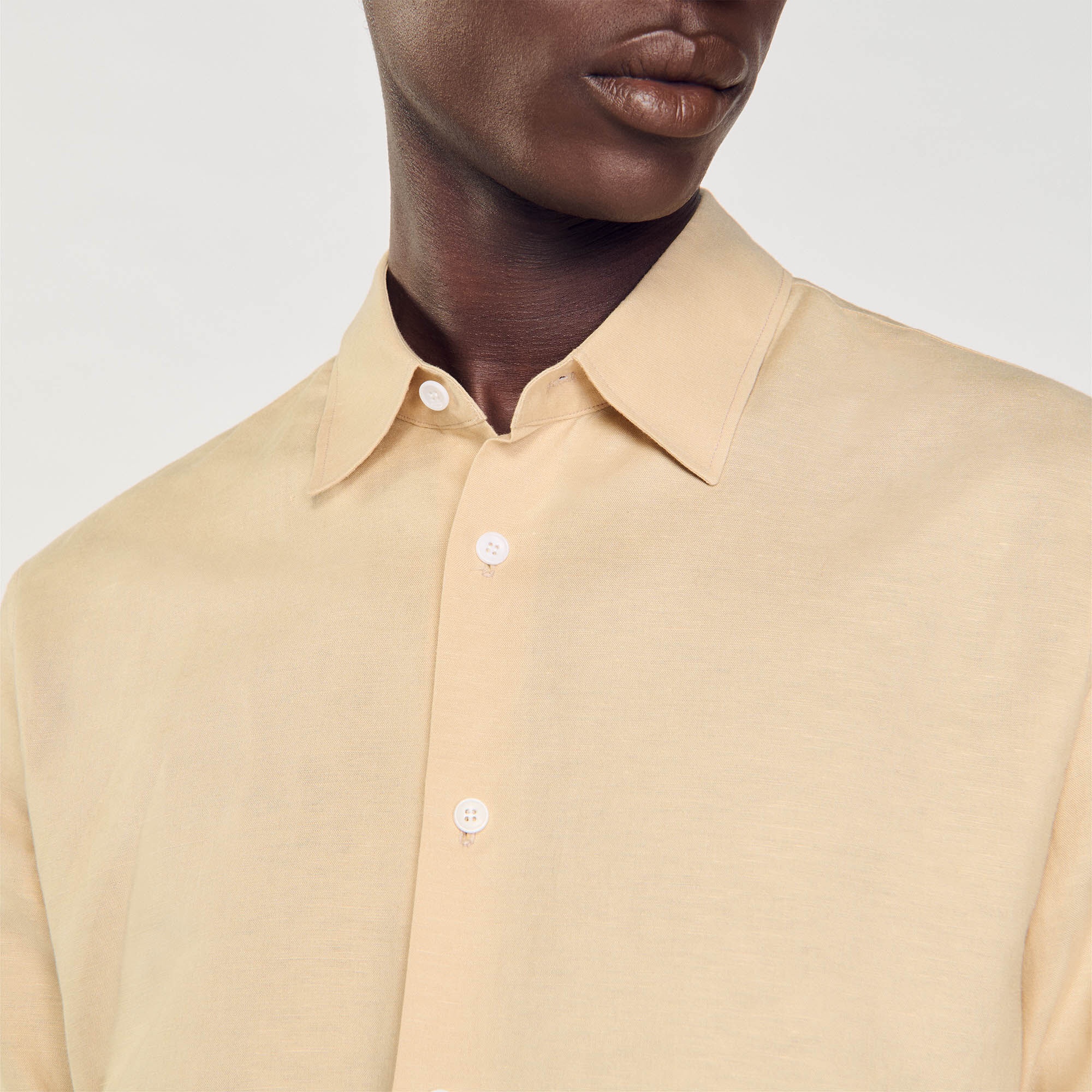 COTTON AND LINEN SHIRT - 4