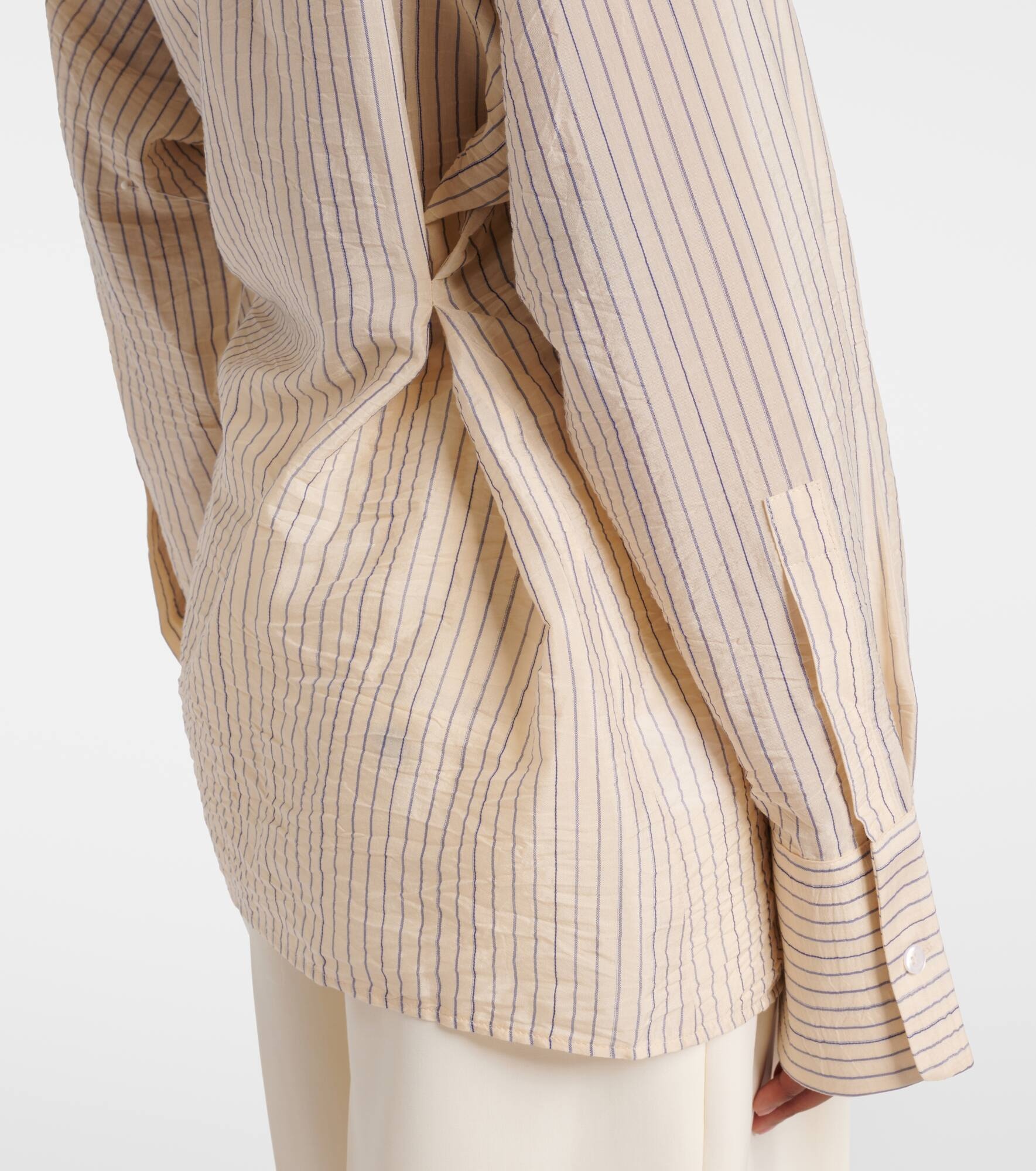 Asymmetric striped shirt - 5