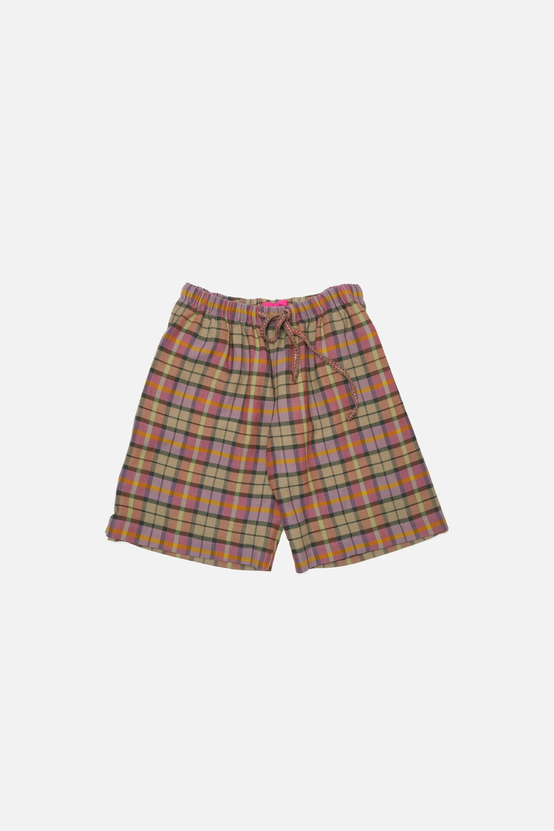 BURNOUT PLAID RAVER SHORT 1