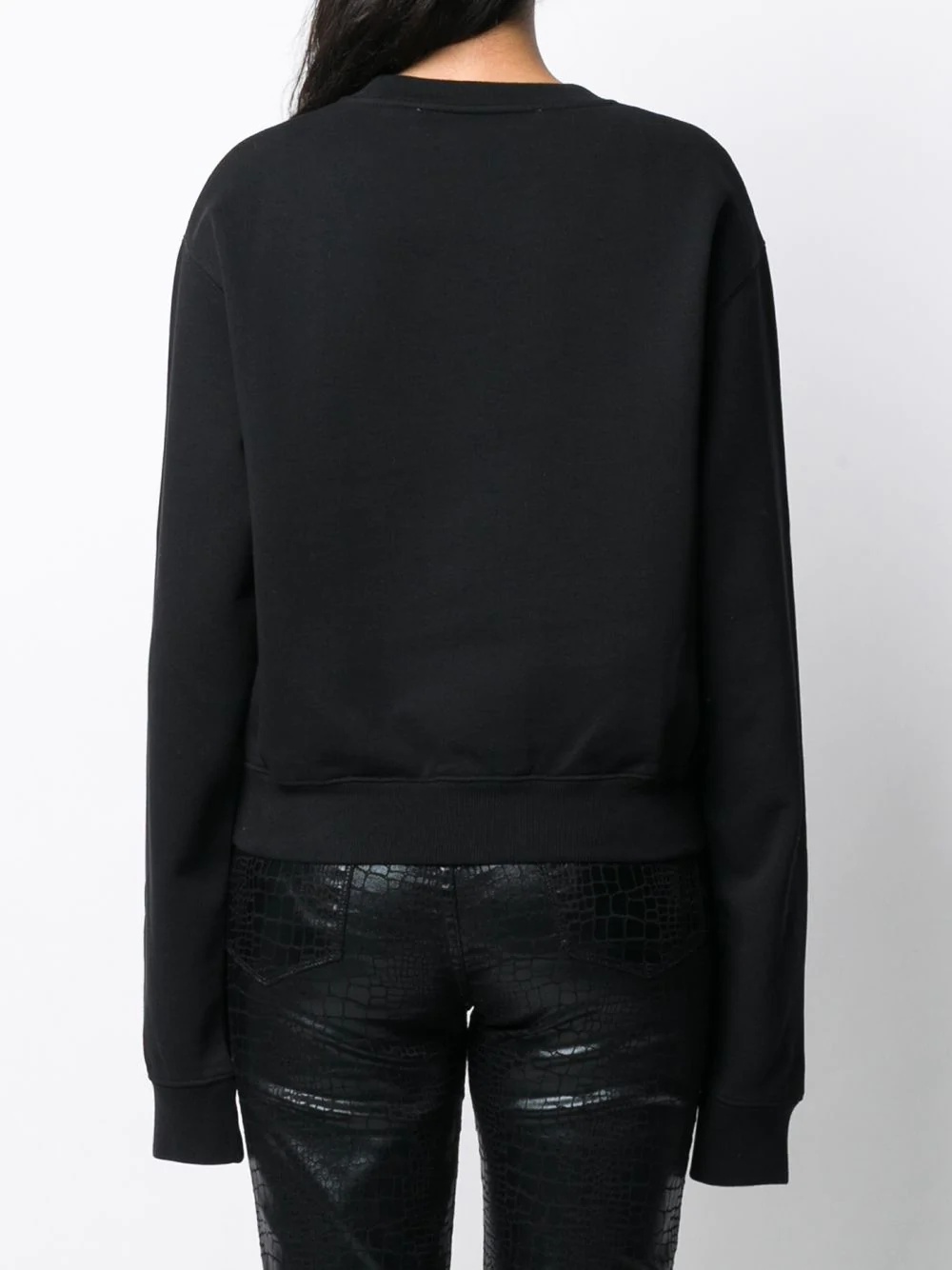 paper-clip cropped sweatshirt - 4