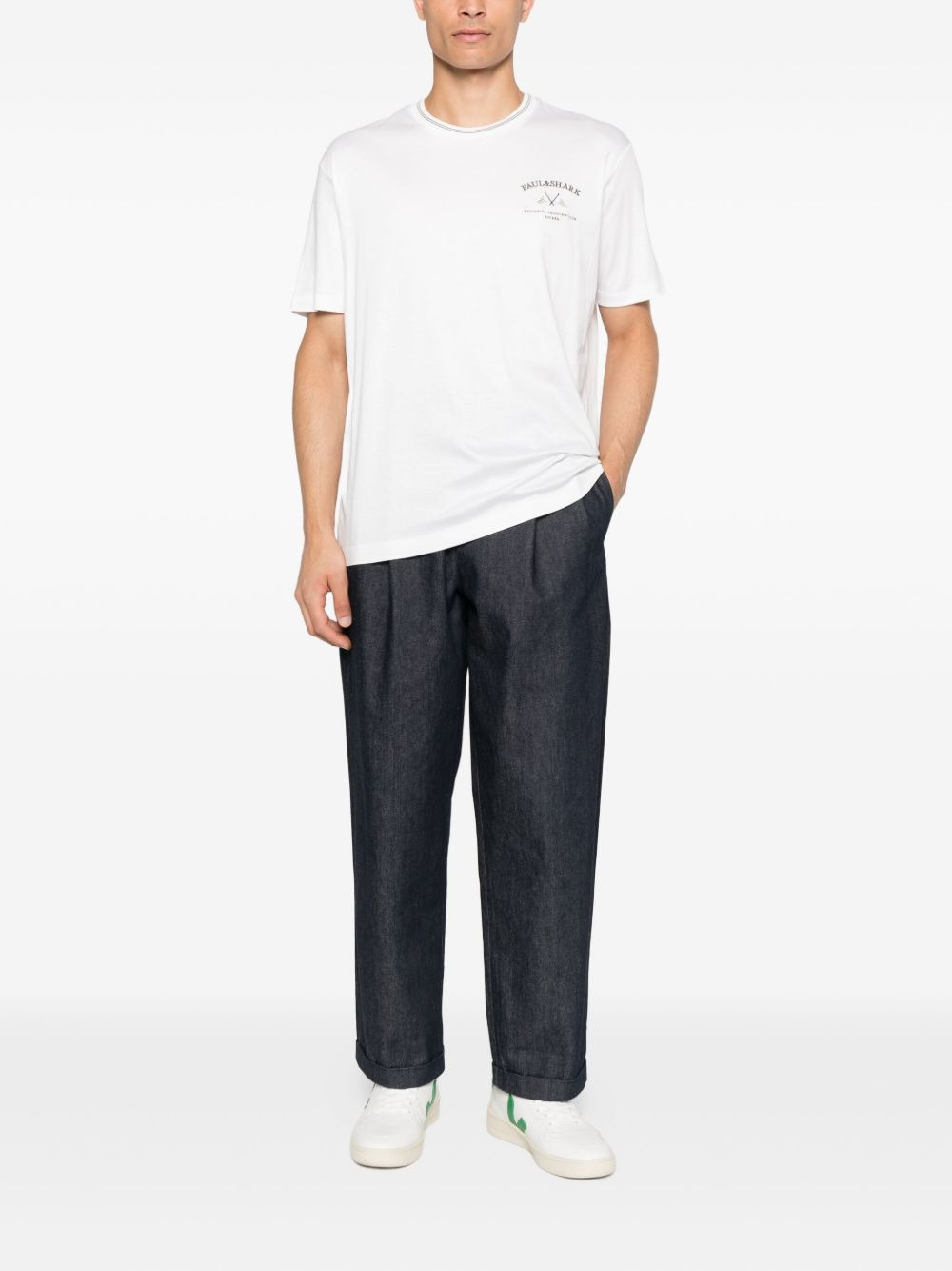 logo-embroidered crew-neck T-shirt - 2