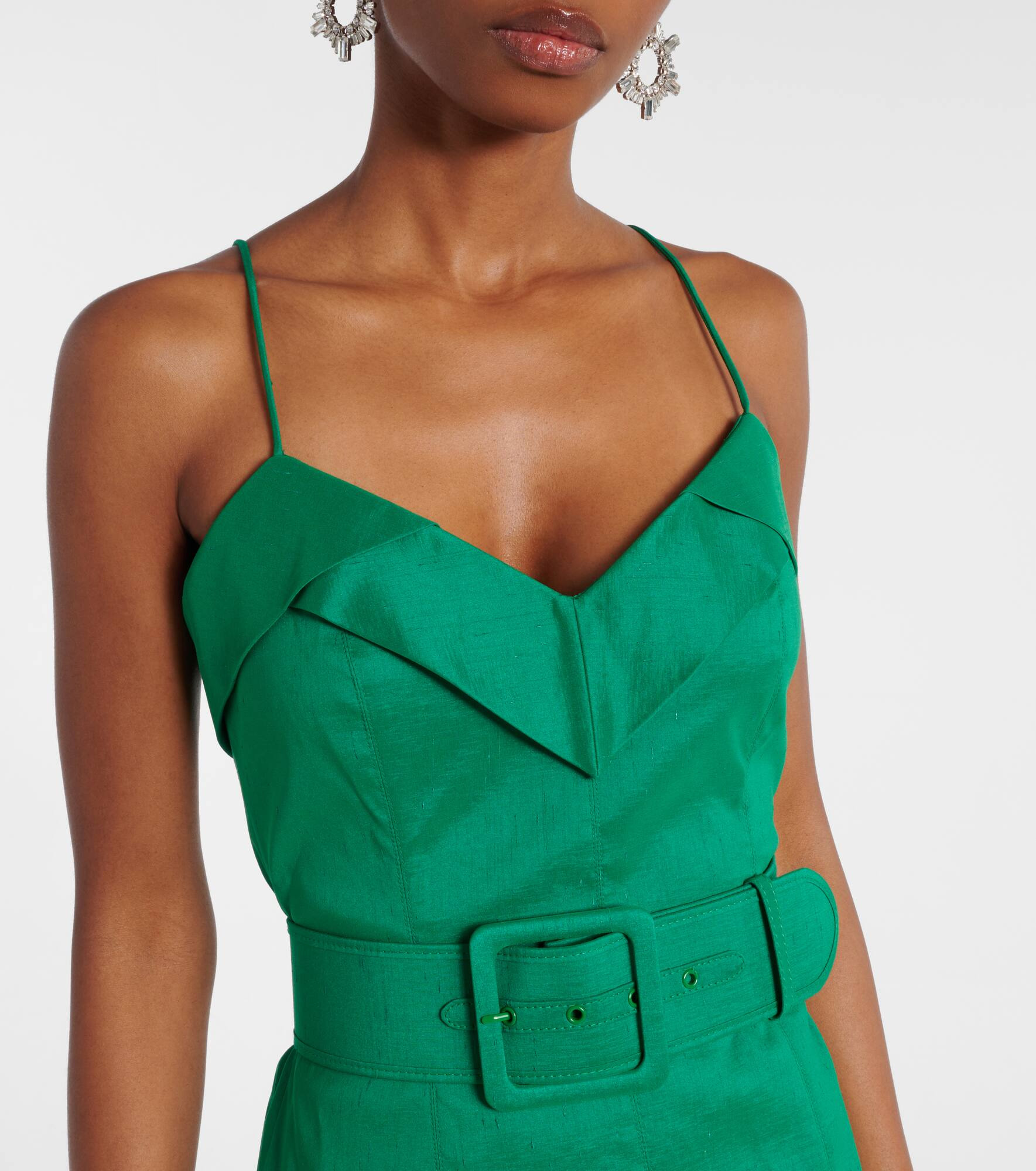 Bailey belted pleated maxi dress - 4