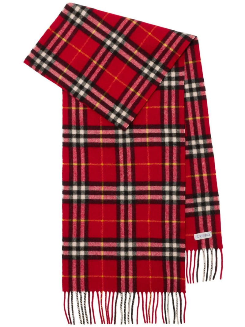 checkered cashmere scarf 1
