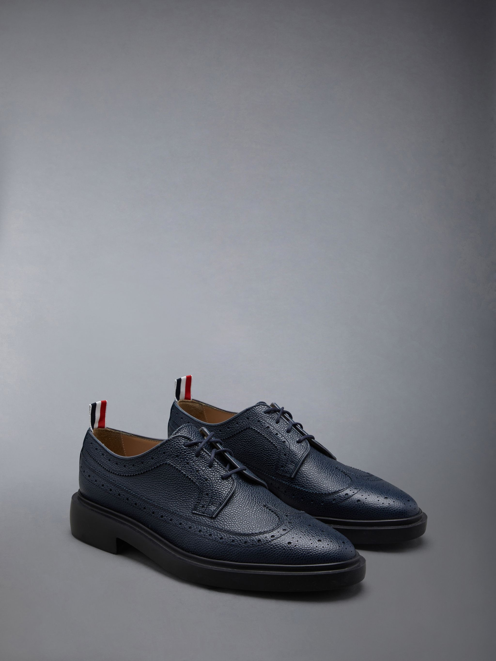 Pebble Grain Leather Longwing Brogue - 2