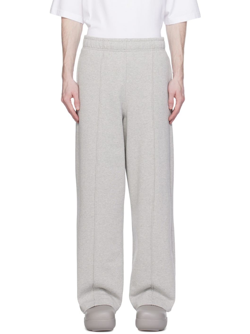 Gray Pinched Seam Sweatpants - 1