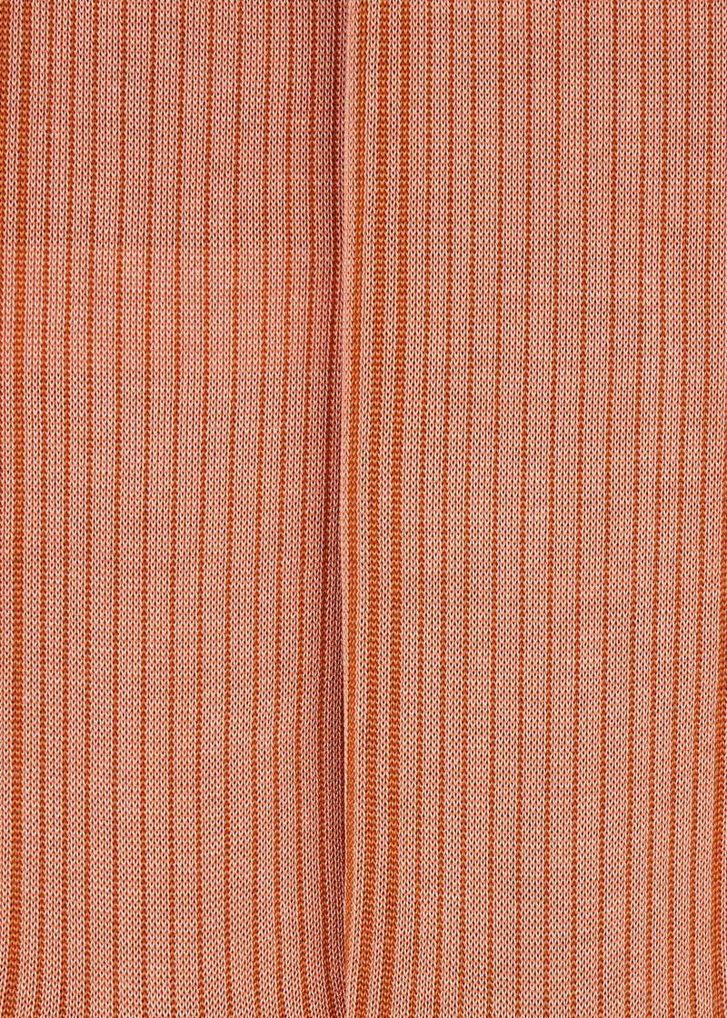 Pink Ribbed Cotton-Blend Socks 3