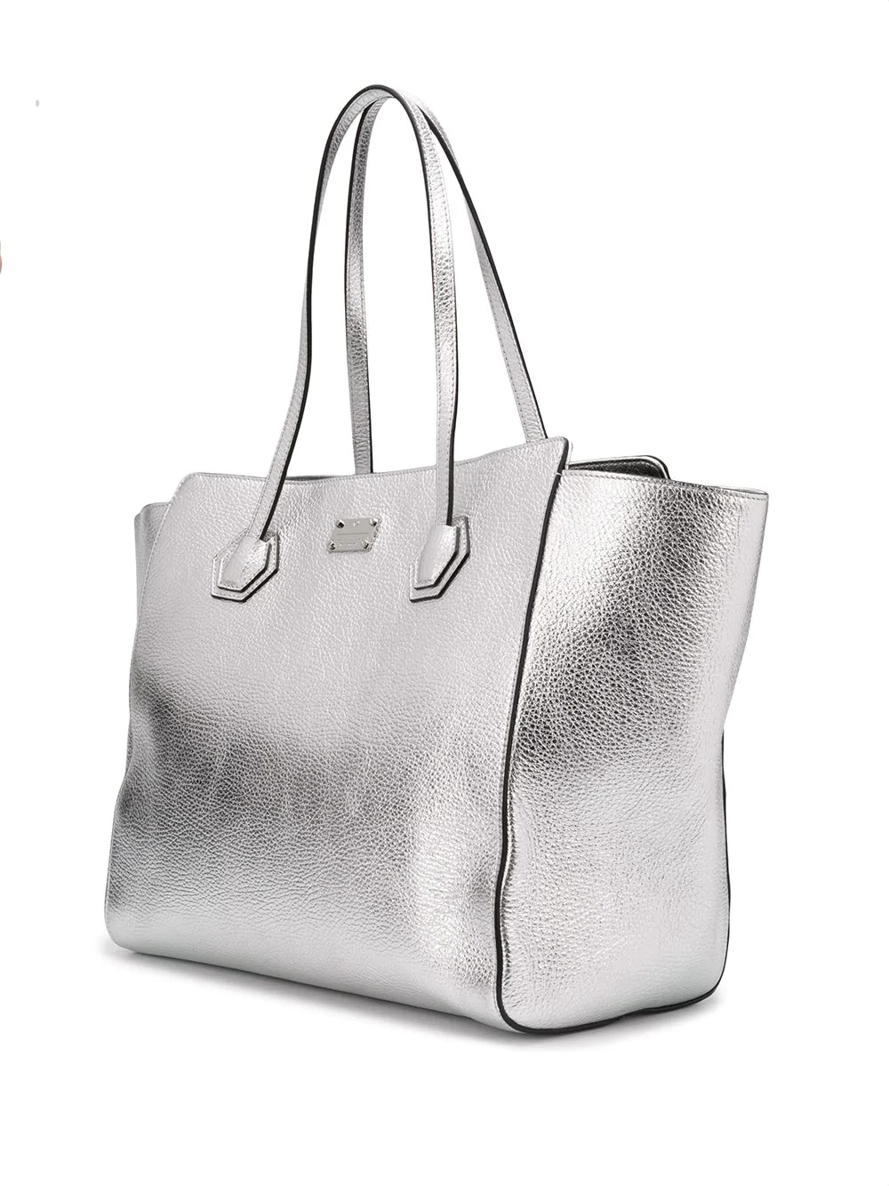 crystal logo plaque tote bag - 3