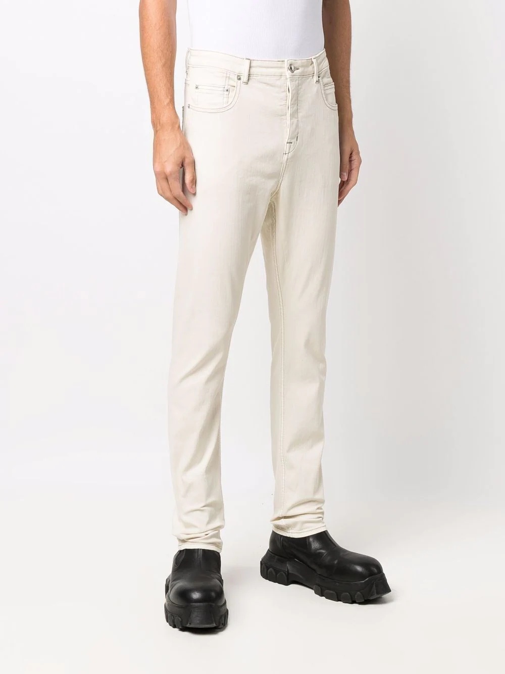 mid-rise skinny trousers - 3