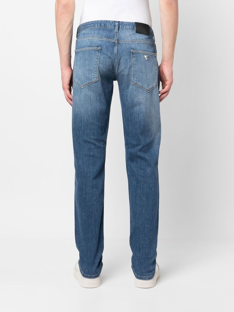 faded-effect straight-leg jeans 4