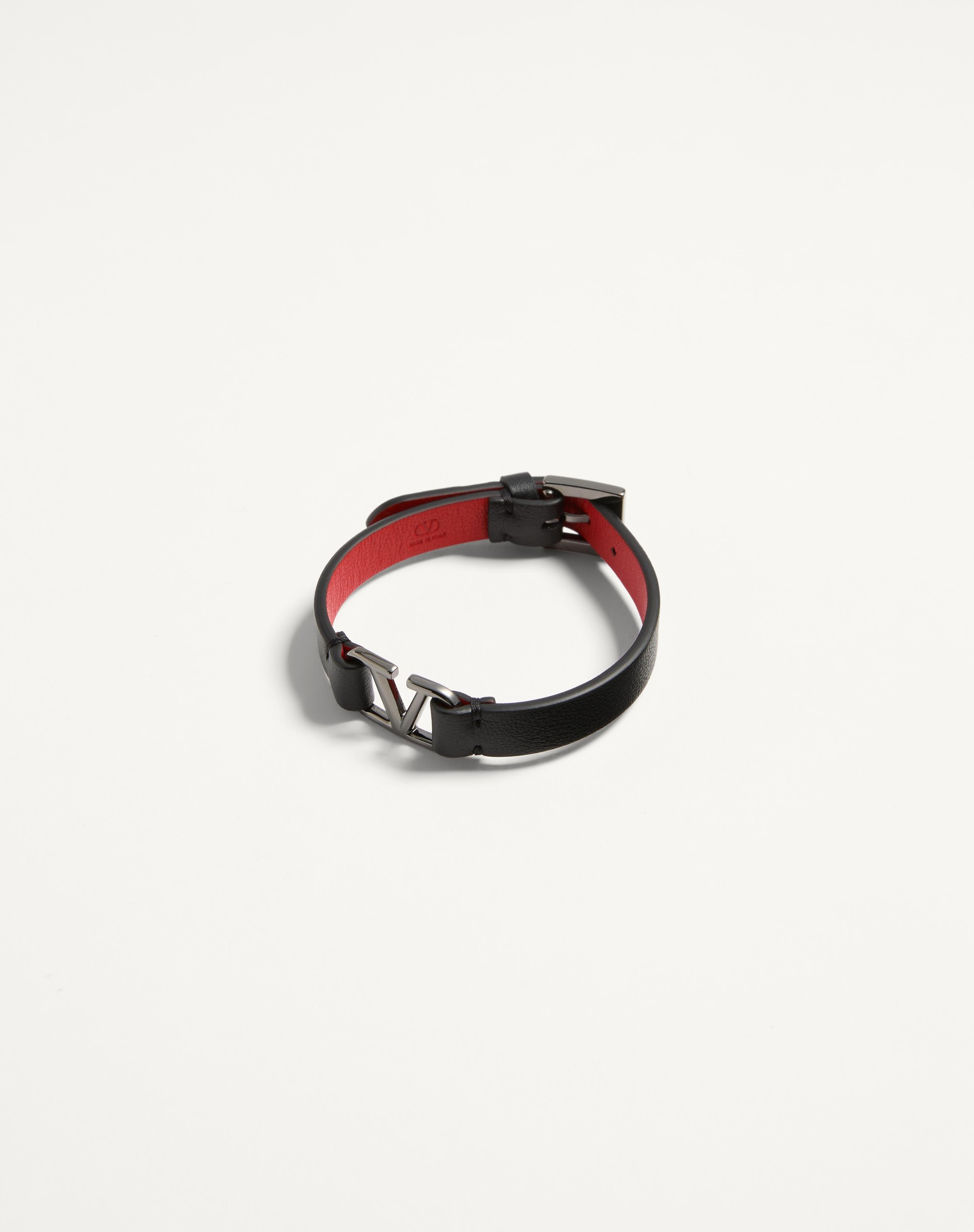 VLOGO SIGNATURE LEATHER BRACELET - 3