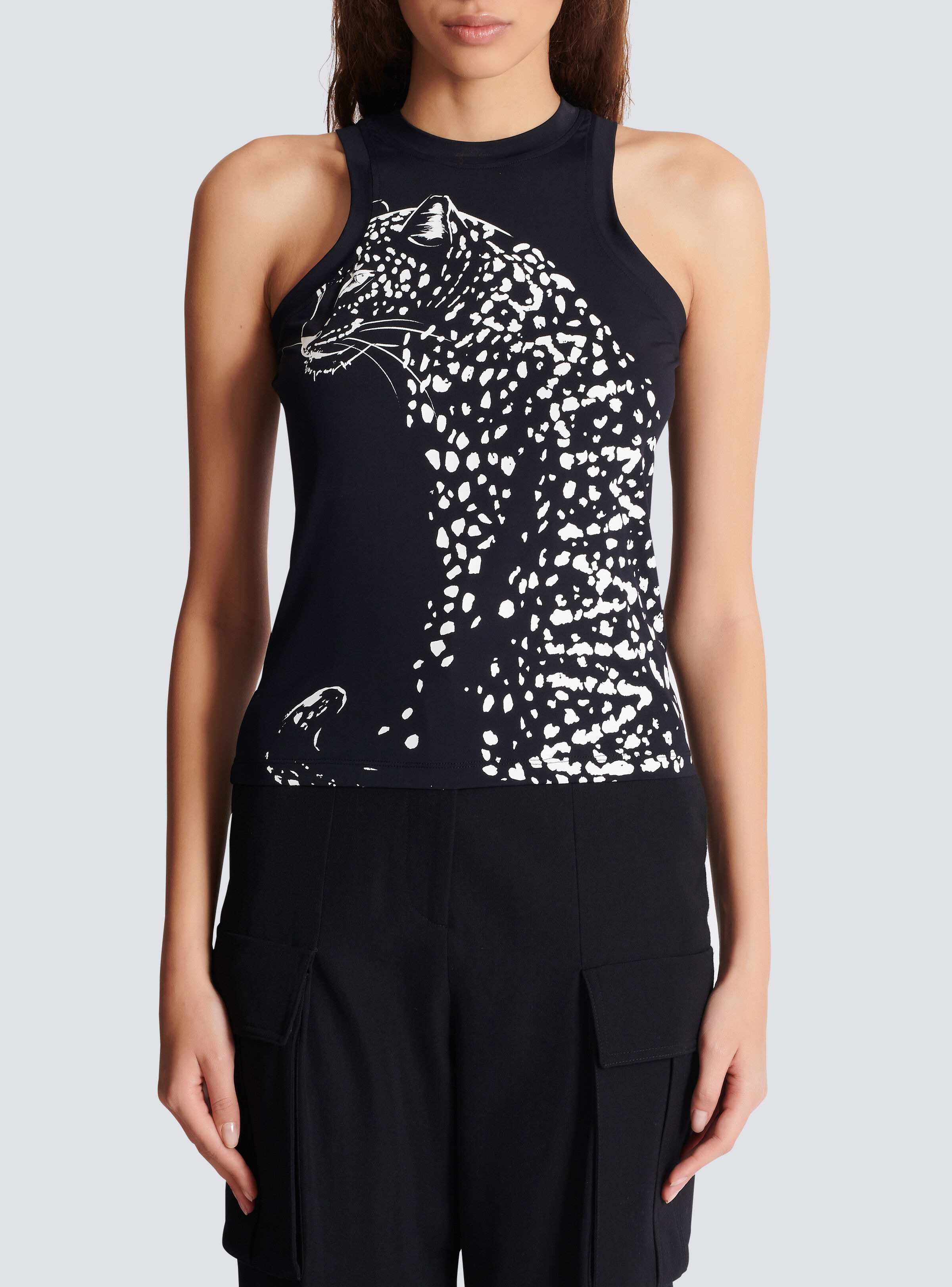 Leopard print tank top - 5