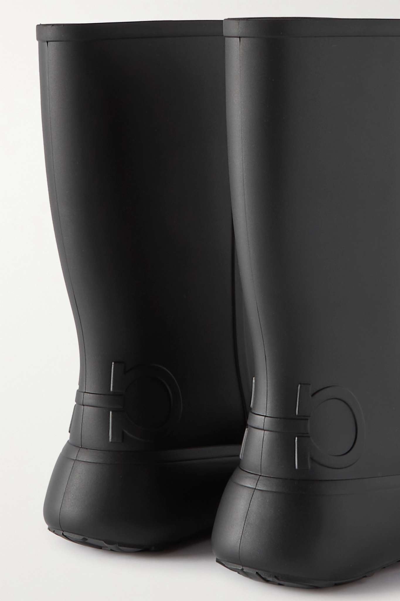 Logo-detailed rubber rain boots - 4