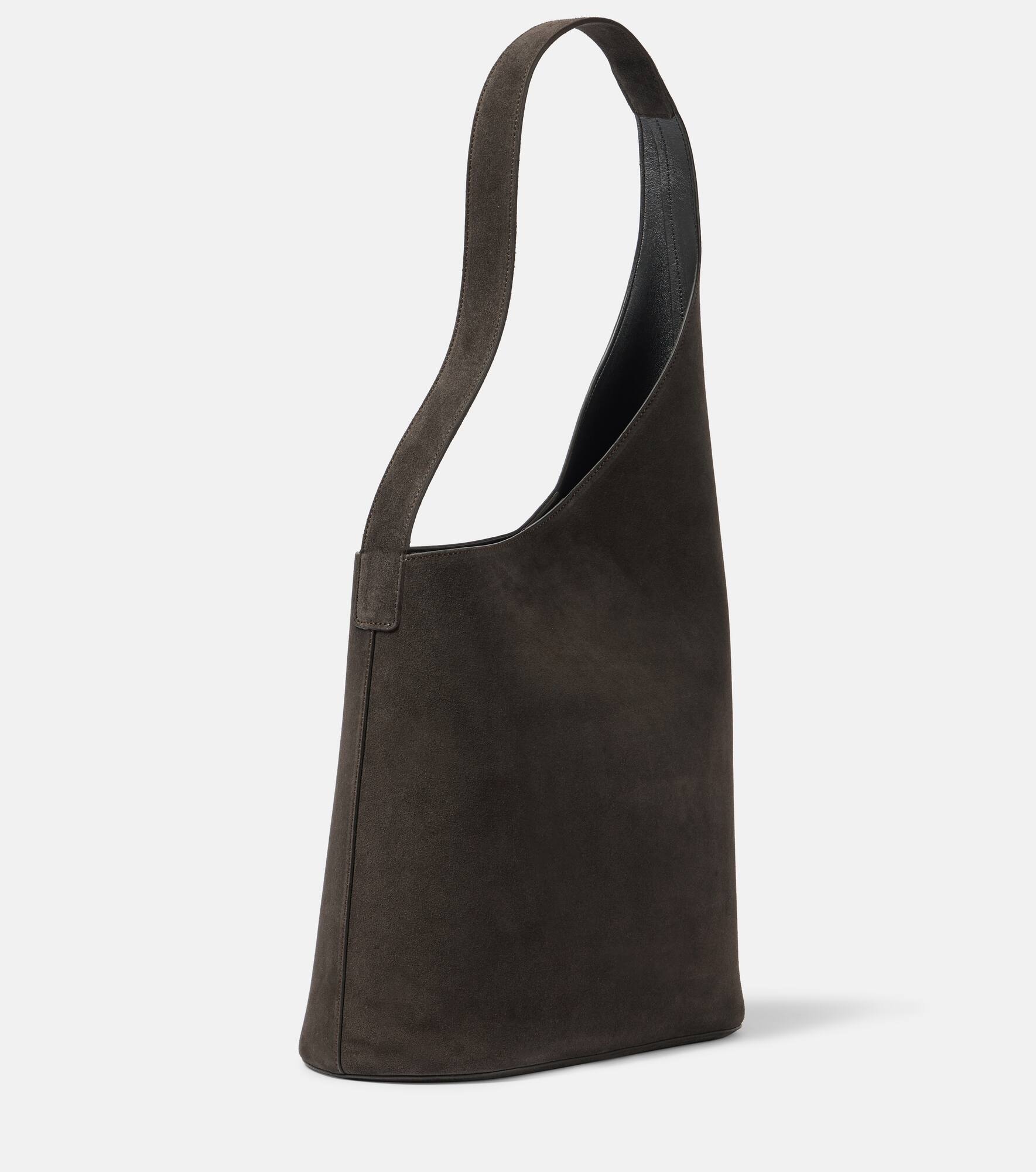 Lune Large suede tote bag - 4