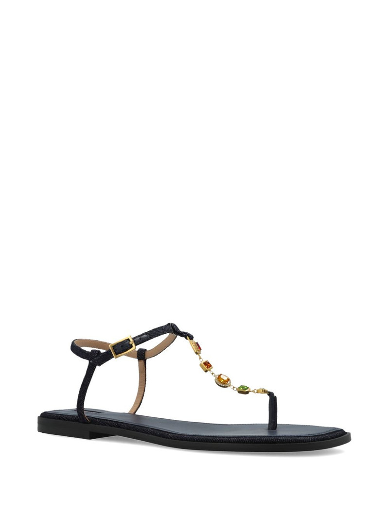 NODALETO jewel strap sandals outlook