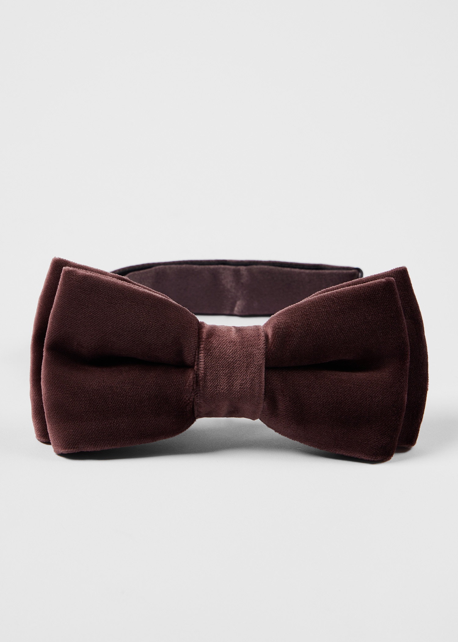 Mauve Velvet Pre-Tied Bow Tie - 2