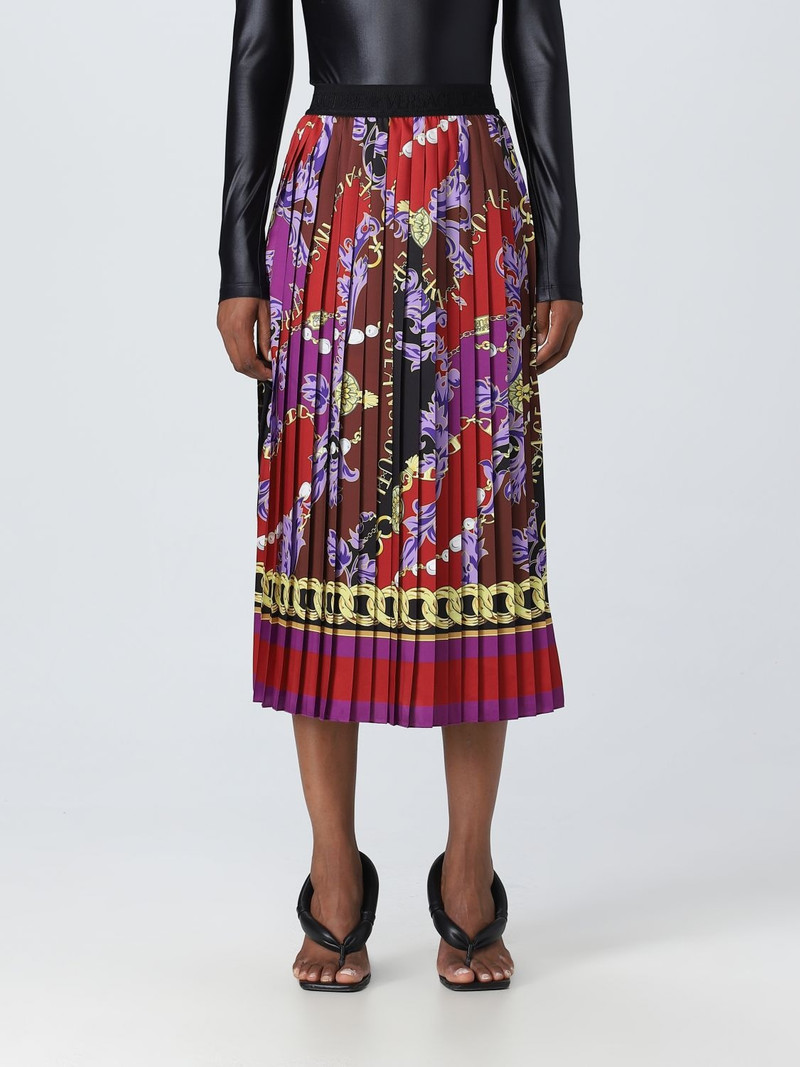 VERSACE JEANS COUTURE Versace Jeans Couture skirt in pleated synthetic fabric outlook