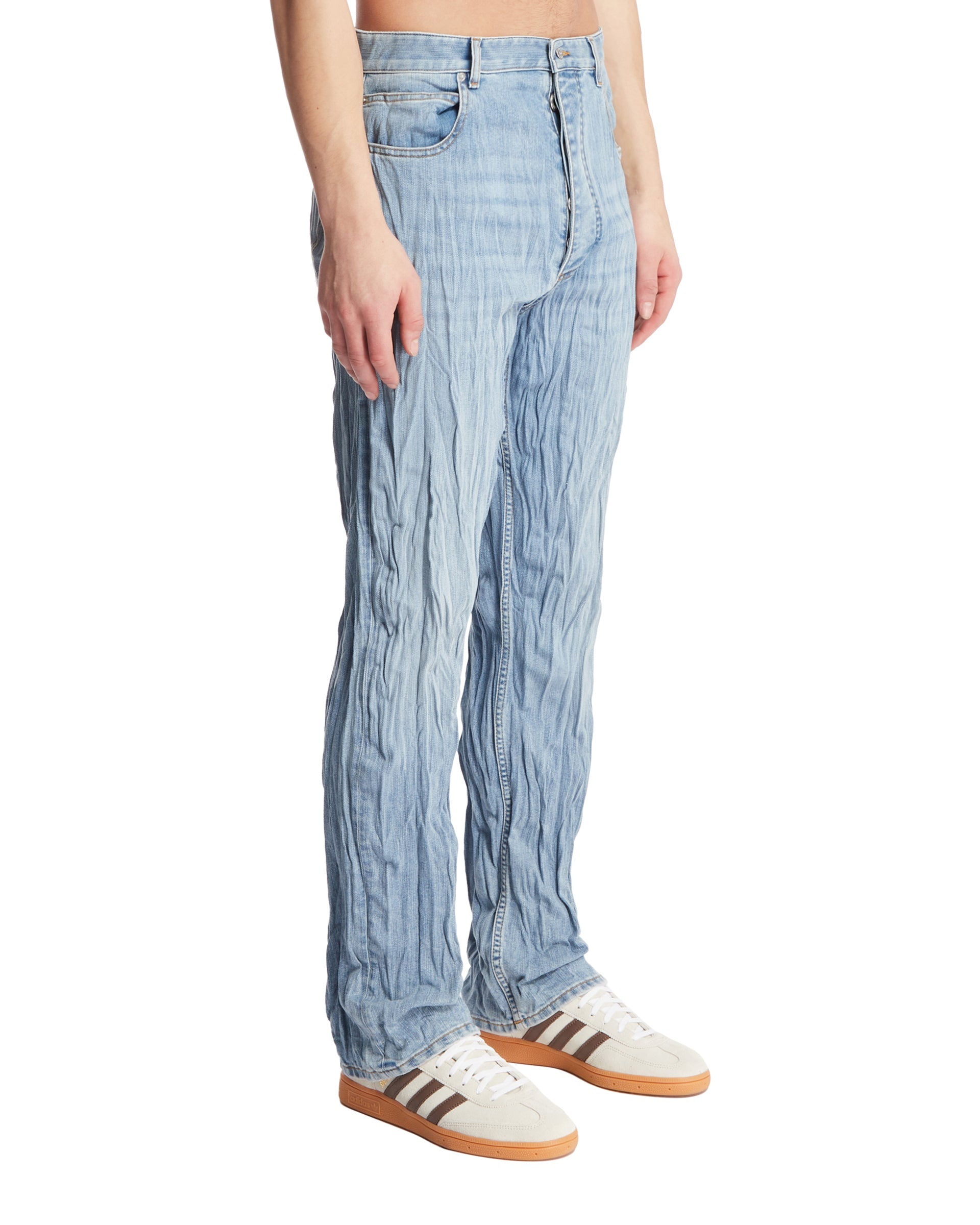 Light Blue Froisse Jeans - 4