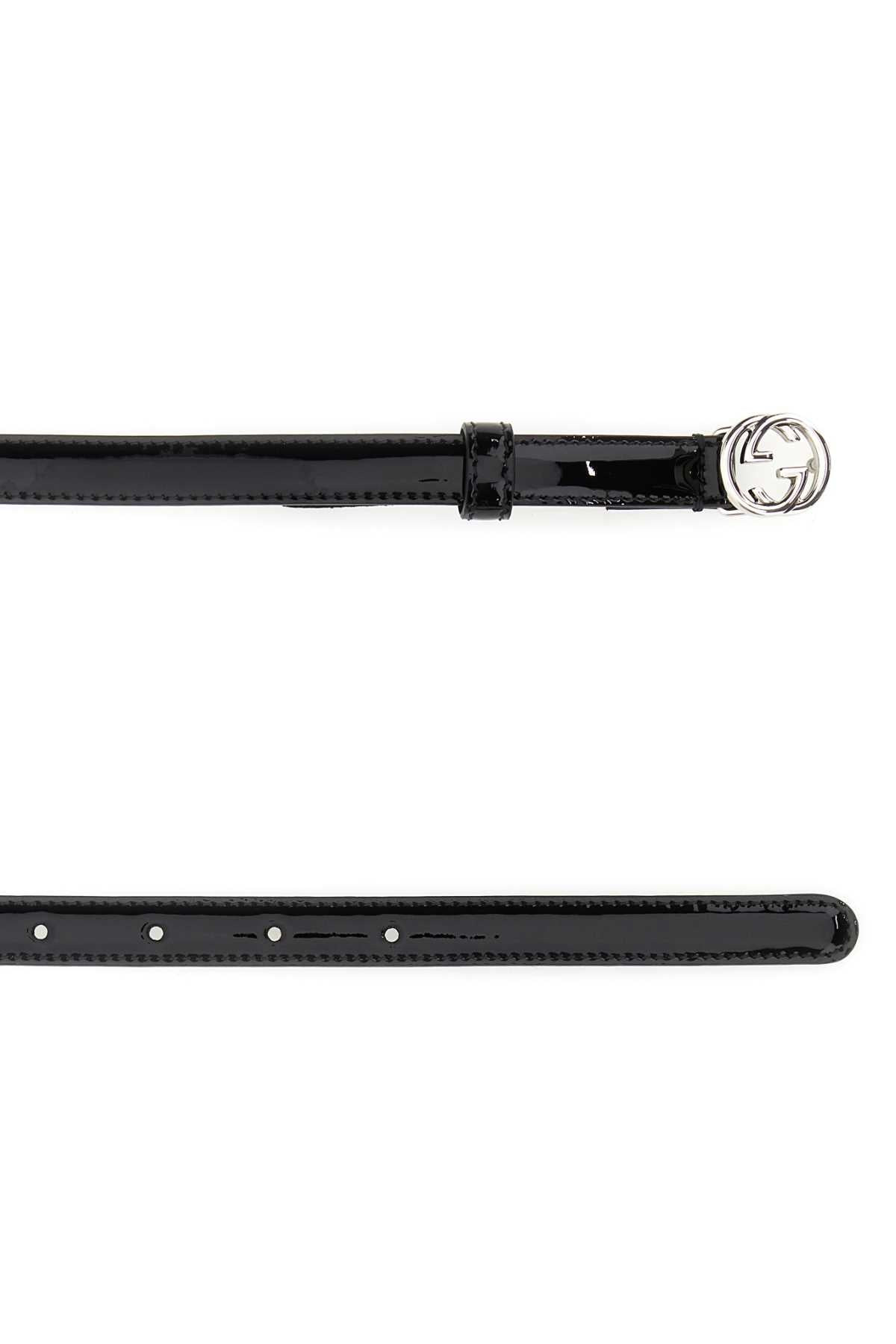 Gucci Women Black Leather Belt - 2