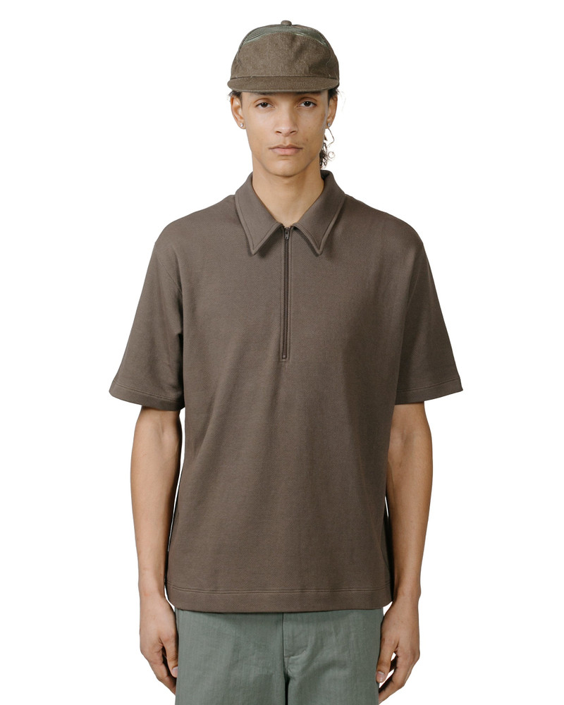 LADY WHITE CO. Half Zip Polo Bark outlook