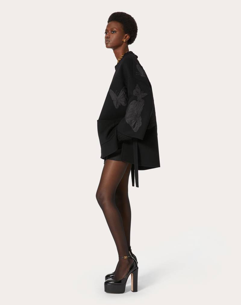 Valentino EMBROIDERED COMPACT DRAP KIMONO outlook