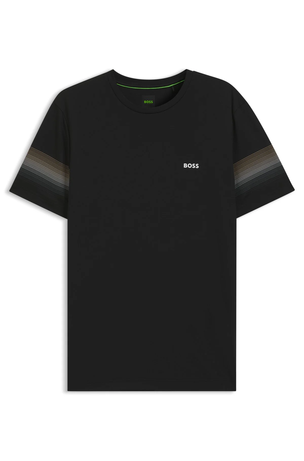 ACTIVE SLIM-FIT T-SHIRT WITH SLEEVE STRIPES - 1