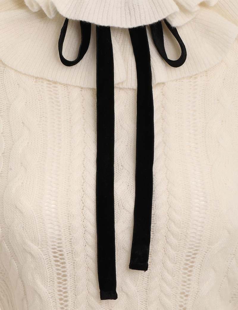 LUMINOSITY FRILL NECK SWEATER 6