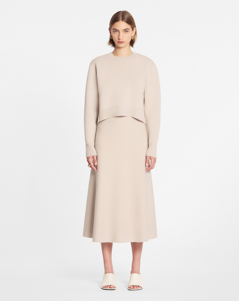Lanvin CROPPED WOOL AND CASHMERE CREWNECK SWEATER outlook
