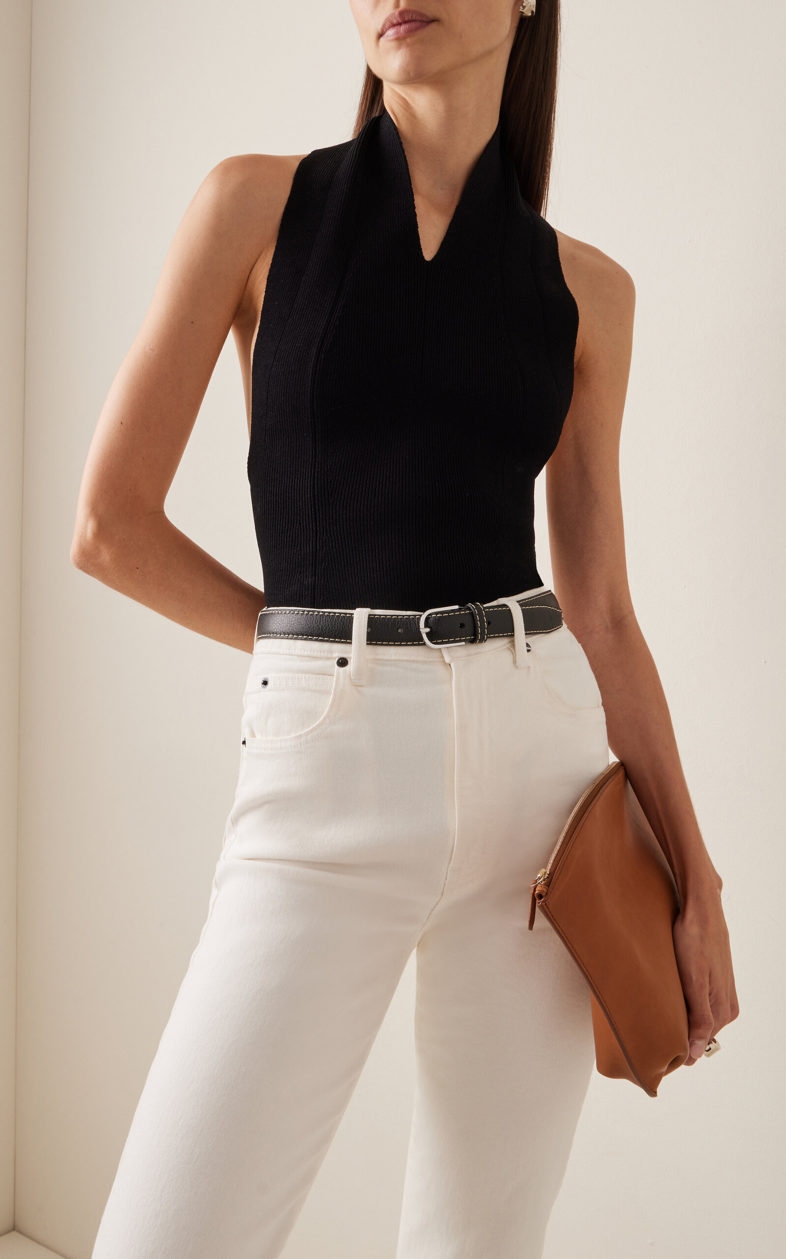Slim Leather Belt black - 2