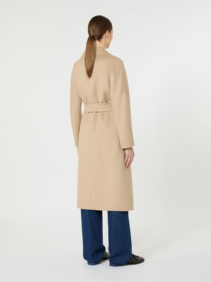 CLES Long wool, cashmere and silk coat - SAND 4