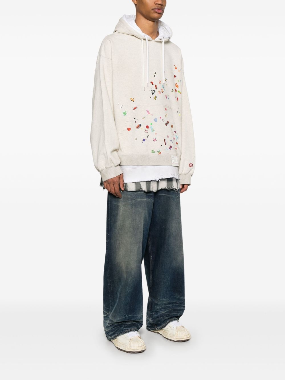 layered hoodie - 3