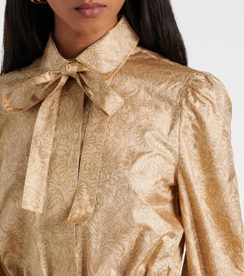 Ape belted silk twill maxi dress 4