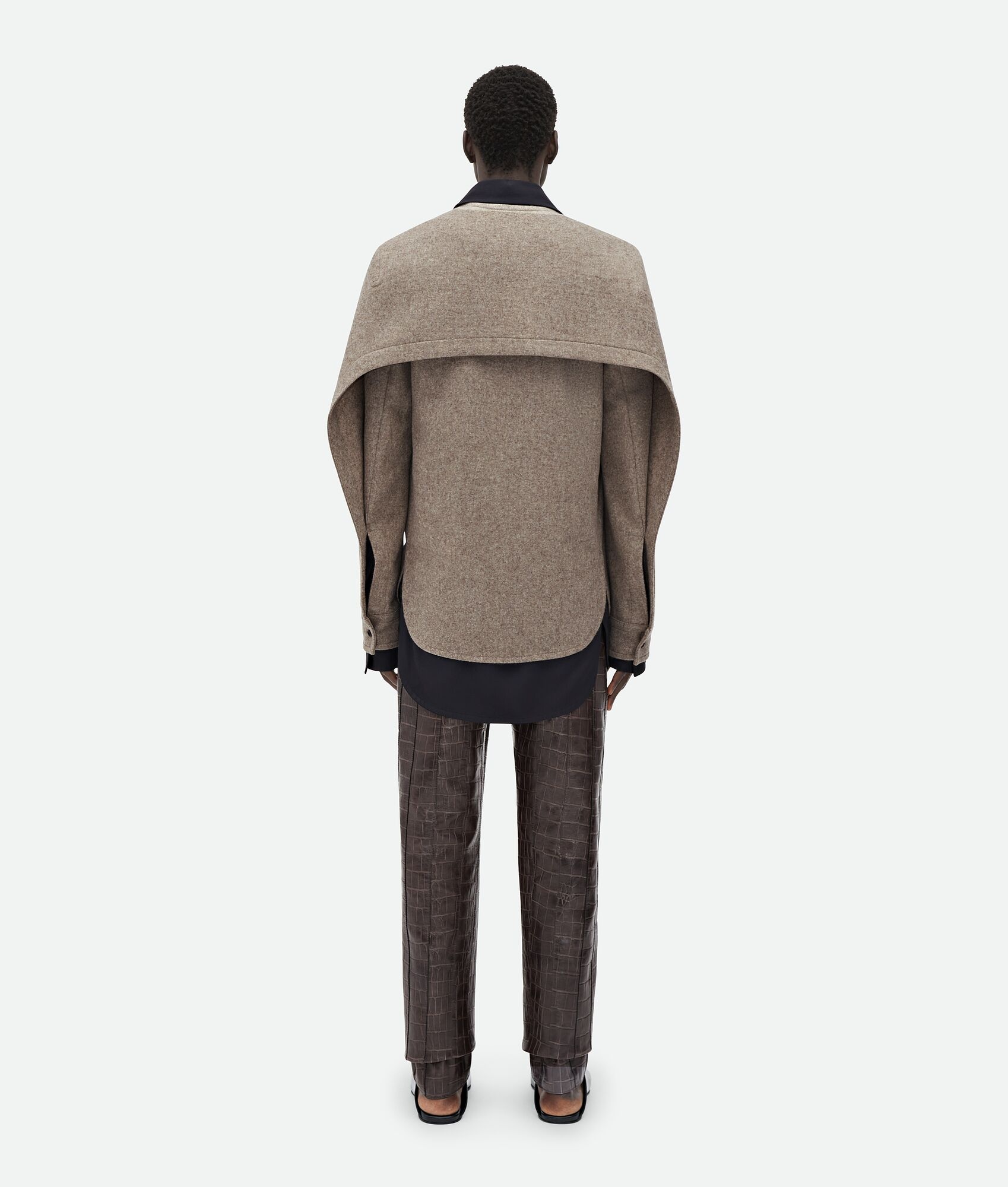 Wool Flannel And Viscose Double Shirt - 3