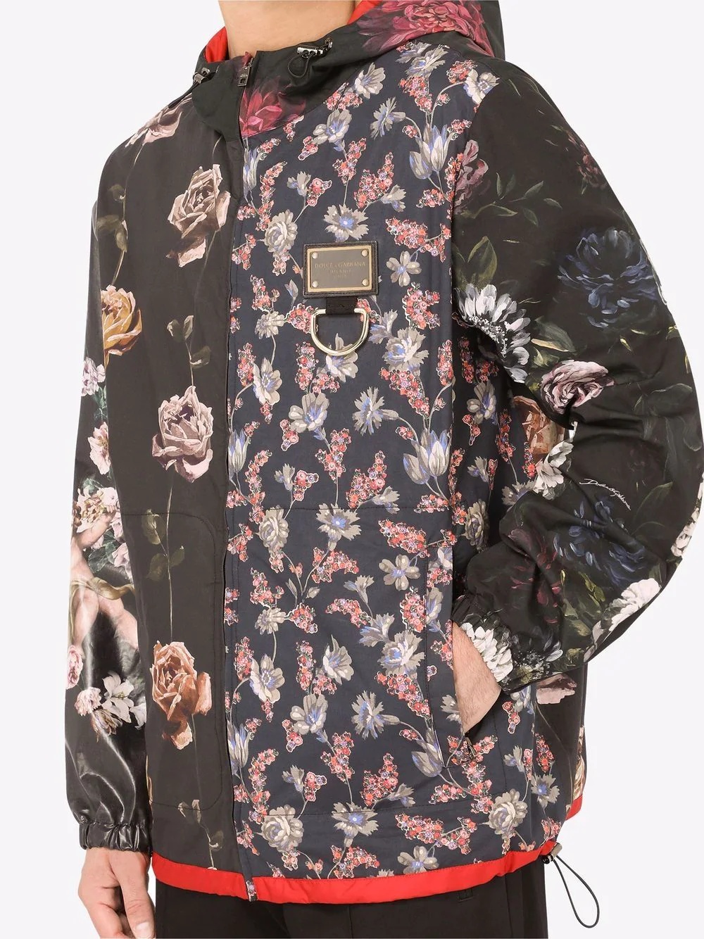 floral-print hooded jacket - 5