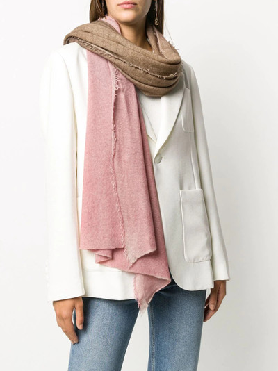 Faliero Sarti two-tone knit scarf outlook