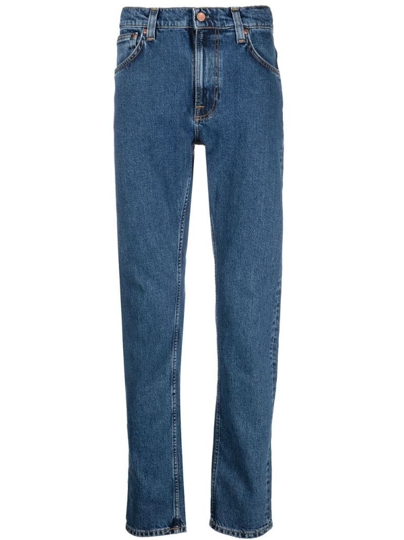 slim-cut denim jeans - 1