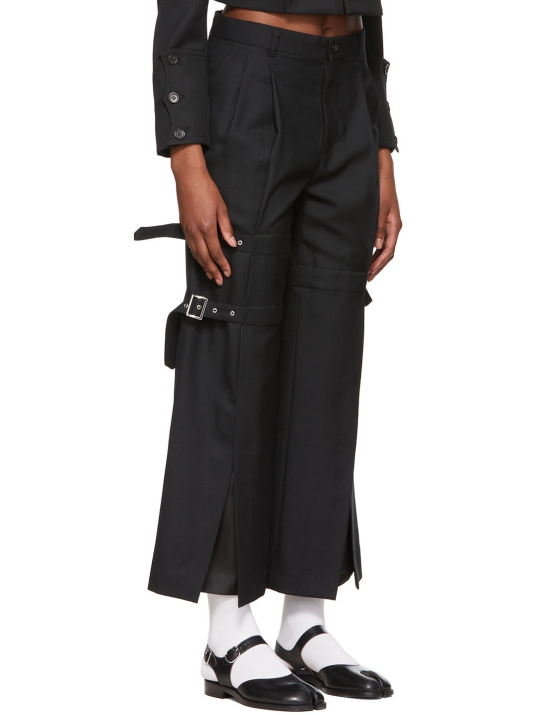 Black Wool Trousers - 2