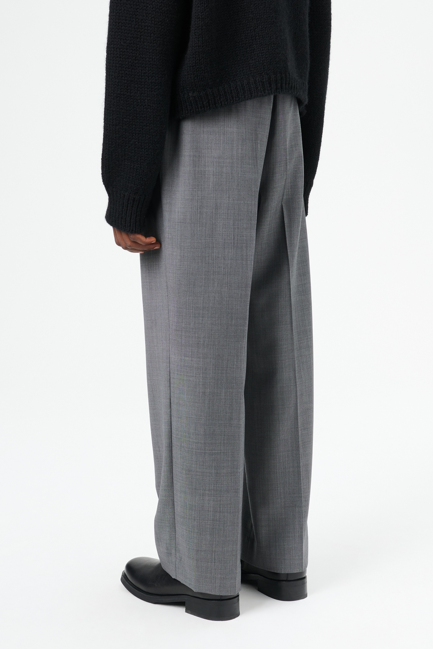 Borrowed Chino Dark Grey Flow Wool - 5