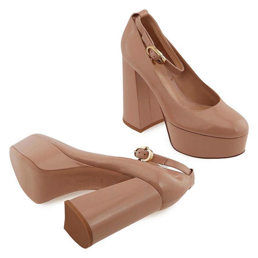 Gianvito Rossi Ladies Peach Manila 120mm Pumps - 2